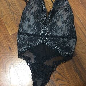 Victoria’s Secret lace black bodysuit women’s large